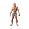 Male Power Dirty Denim Pouch Short Denim Print M