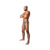 Male Power Dirty Denim Thong Denim Print L/xl