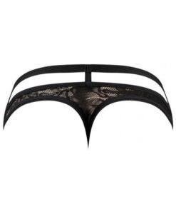 Alternative view of Lucifer Cutout Thong Black L/xl