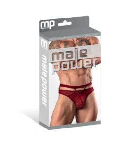 Lucifer Cutout Thong Burgundy L/xl