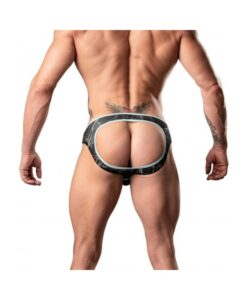 Male Power Marble Mesh Mini Moonshine Black L/xl