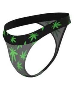 Alternative view of Hazy Dayz Micro Thong Potleaf L/xl