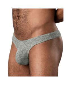 Ribbed & Ready Thong Grey L/xl