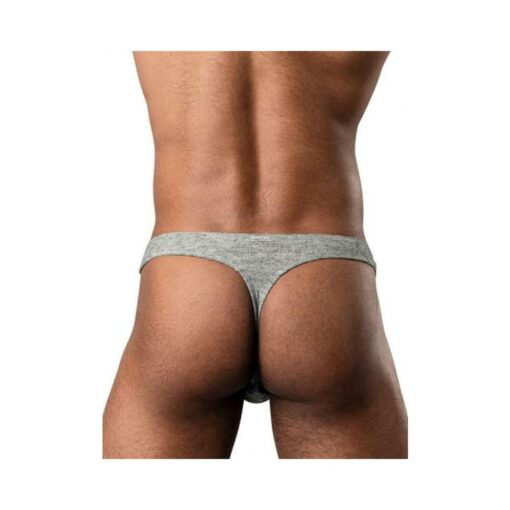 Ribbed & Ready Thong Grey L/xl - Image 2