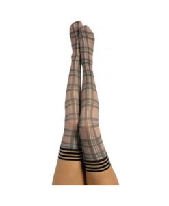 Kixies Lori Tan/Grey Plaid - Size B