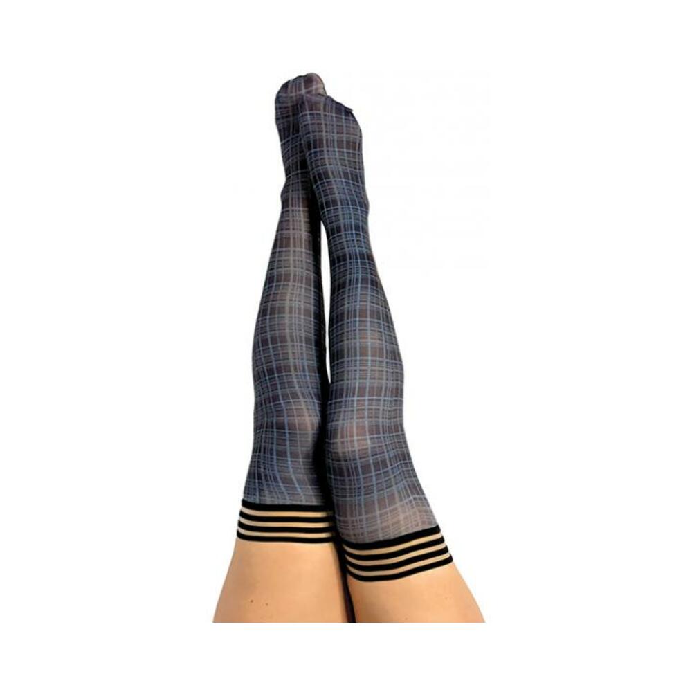 Kixies Debbie Navy Plaid - size C