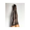 Kixies Black Fishnet Rhinestone Thigh High Size B