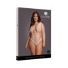 Le Desir V-neck Teddy With Opaque Panels Sandy Beach Queen Size