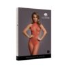 Le Desir Fishnet And Lace Bodystocking Sunset Glow O/s