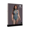 Le Desir Fishnet And Lace Bodystocking Ocean Deep Queen Size