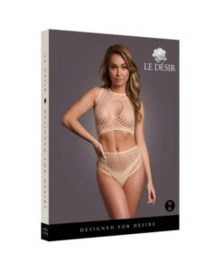 Le Desir Duo Net Key-hole Bra Set Sandy Beach O/s