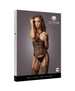 Shots Le Desir Strappy Suspender Bodystocking Black O/s