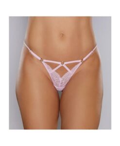 Adore Do Not Disturb Lace Thong Pink O/s