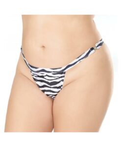 Quick-release Thong Zebra Pattern Os Xl Hanging
