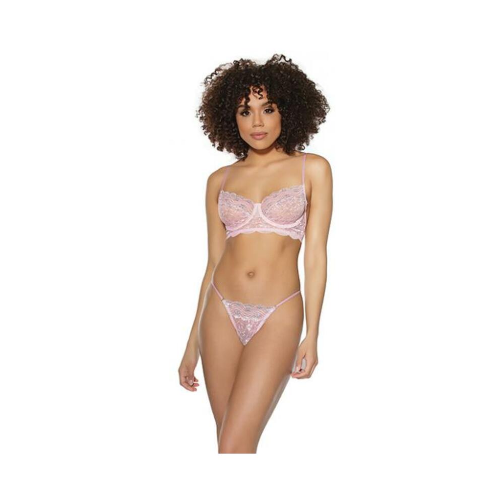 Bra & G-string Pink Small