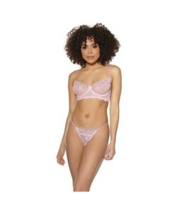 Bra & G-string Pink Large