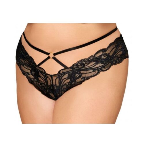 Cheeky Open Crotch Thong W/ Chains 1x/2x - Image 2