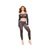 Leopard Print Braletter & Pantyhose Set O/s