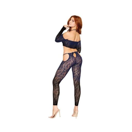 Leopard Print Braletter & Pantyhose Set O/s - Image 2