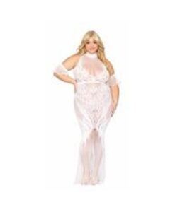 Bodystocking Gown White Q/s