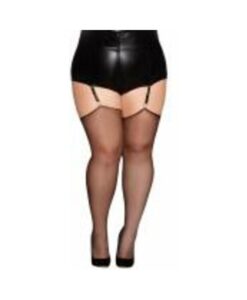 Alternative view of Silky Sheer Thigh Highs Black Q/s