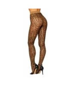 Alternative view of Sheer Leopard Pantyhose O/s