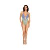 Ombre Stretch Lace Teddy W/ Butterfly Charms Lavender Haze /seafoam O/s