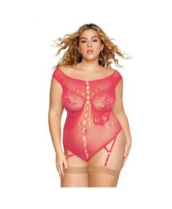 Seamless Butterfly Garter Teddy Watermelon Osq