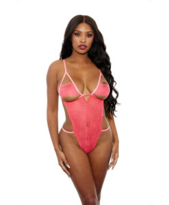 Lace Teddy Coral O/S