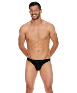 Men's Microfiber Open Back Underwear Black S/M