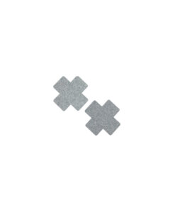 X Glitter Pasties Silver O/S