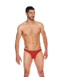 Men's Microfiber Open Back Underwear Red S/M