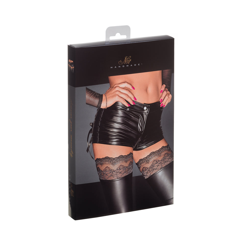 Noir Powerwetlook Shorts Large - Image 3