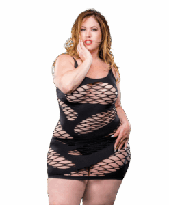 Naughty Girl Wild Design Dress Black Q/S