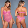 BeWicked Ariella Bodysuit-Pink Small
