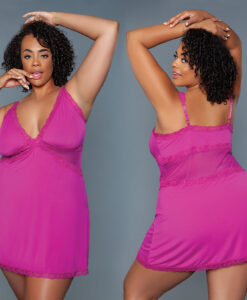Bewicked Alexi Slip-Pink 1X