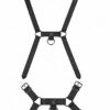 Skulls And Bones Male Harness With Skulled & Spiked Black