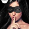 Velvet & Velcro Eye Mask Adjustable Black
