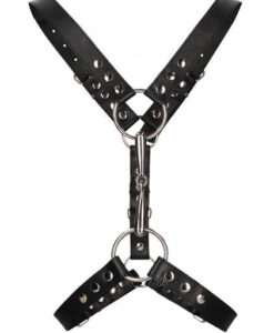 Alternative view of Men's Harness With Metal Bit - Black