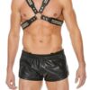 Men's Pyramid Stud Body Harness - Black