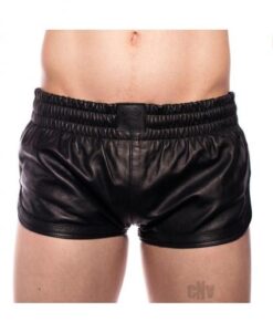 Prowler Red Leather Sport Shorts Blk Md