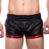 Prowler Red Leather Sport Shorts Red Sm