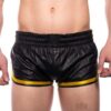 Prowler Red Leather Sport Shorts Yell Xs