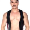 Prowler Red Waistcoat Stripe Red/blk Lg