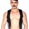 Prowler Red Waistcoat Stripe Gry Md