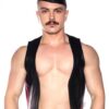 Prowler Red Waistcoat Stripe Blk/red Md