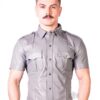 Prowler Red Slim Police Shirt Gry Xl