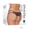 Barely B Dbl Strap Open Panty Ps Blk