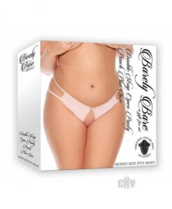 Barely B Dbl Strap Open Panty Ps Peach