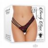 Barely B Asymmetrical Thong Panty Blk